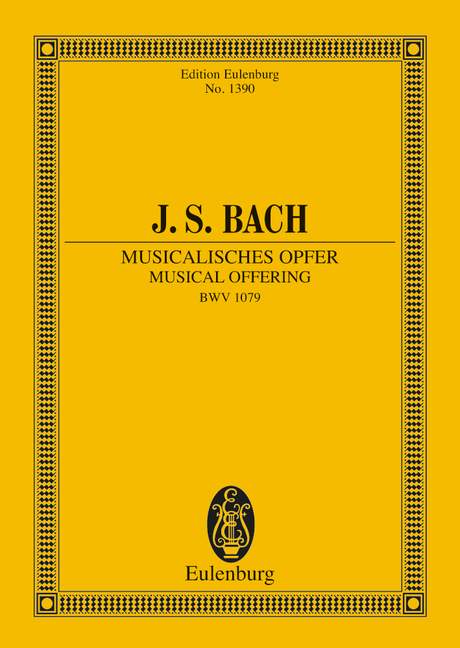 Bach: Musical Offering BWV 1079 (Study Score) published by Eulenburg
